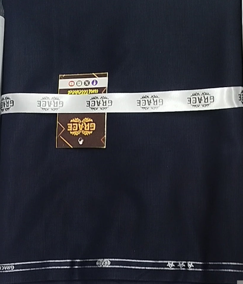 ✨ AH Fabrics Pure Grace Wash & Wear Unstitched Suit – Premium Soft Wash & Wear Fabric for Men – Elegant Formal & Casual Wear – Grace Napture Collection