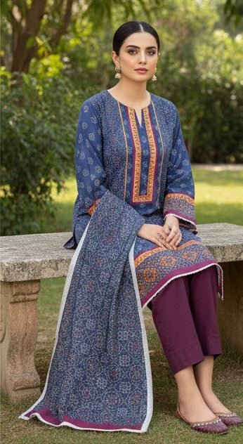 2 PIECE PRINTED LAWN SUIT