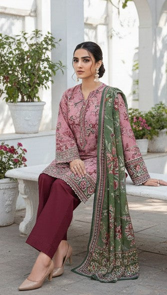 2 PIECE DIGITAL PRINTED LAWN SUIT