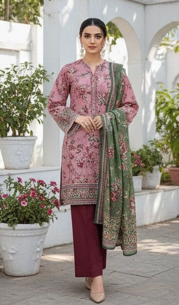 2 PIECE DIGITAL PRINTED LAWN SUIT