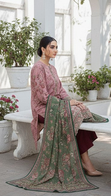 2 PIECE DIGITAL PRINTED LAWN SUIT