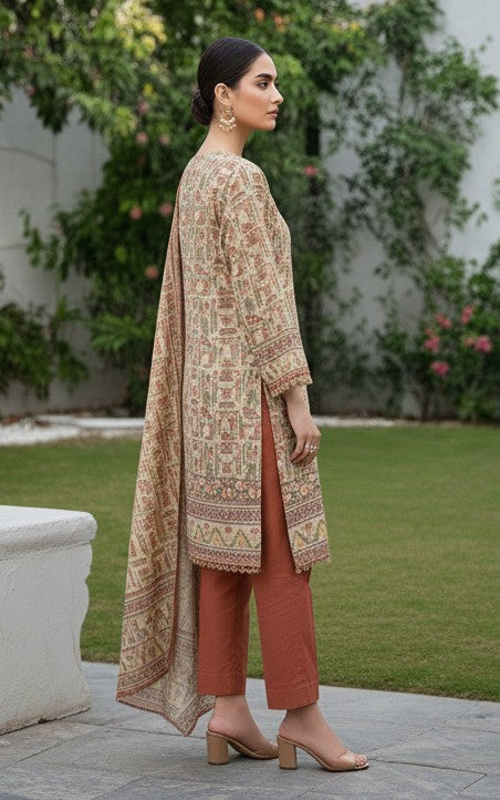 2 PIECE DIGITAL PRINTED LAWN SUIT