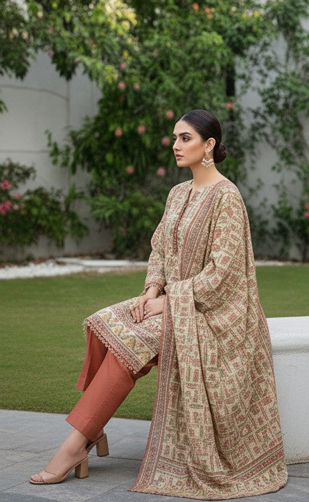 2 PIECE DIGITAL PRINTED LAWN SUIT