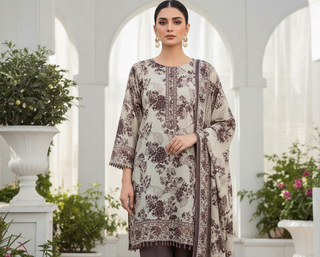 2 PIECE DIGITAL PRINTED LAWN SUIT