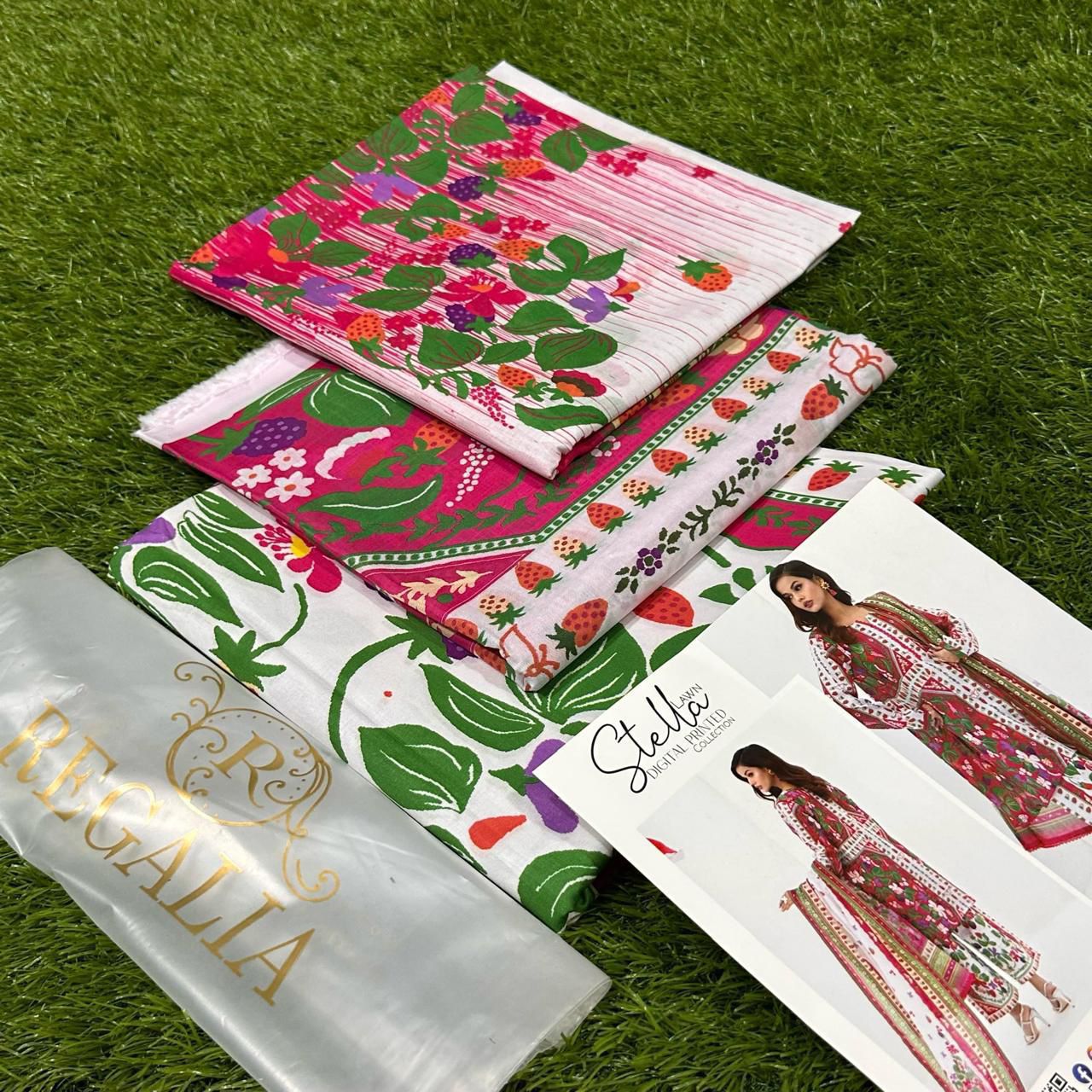 Regalia 3 Piece Unstitched Lawn Suit for Women