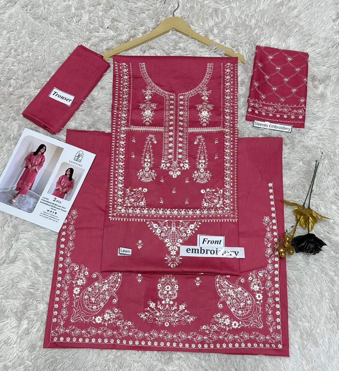 SAPPHIRE 2-Piece Embroidered Lawn Suit