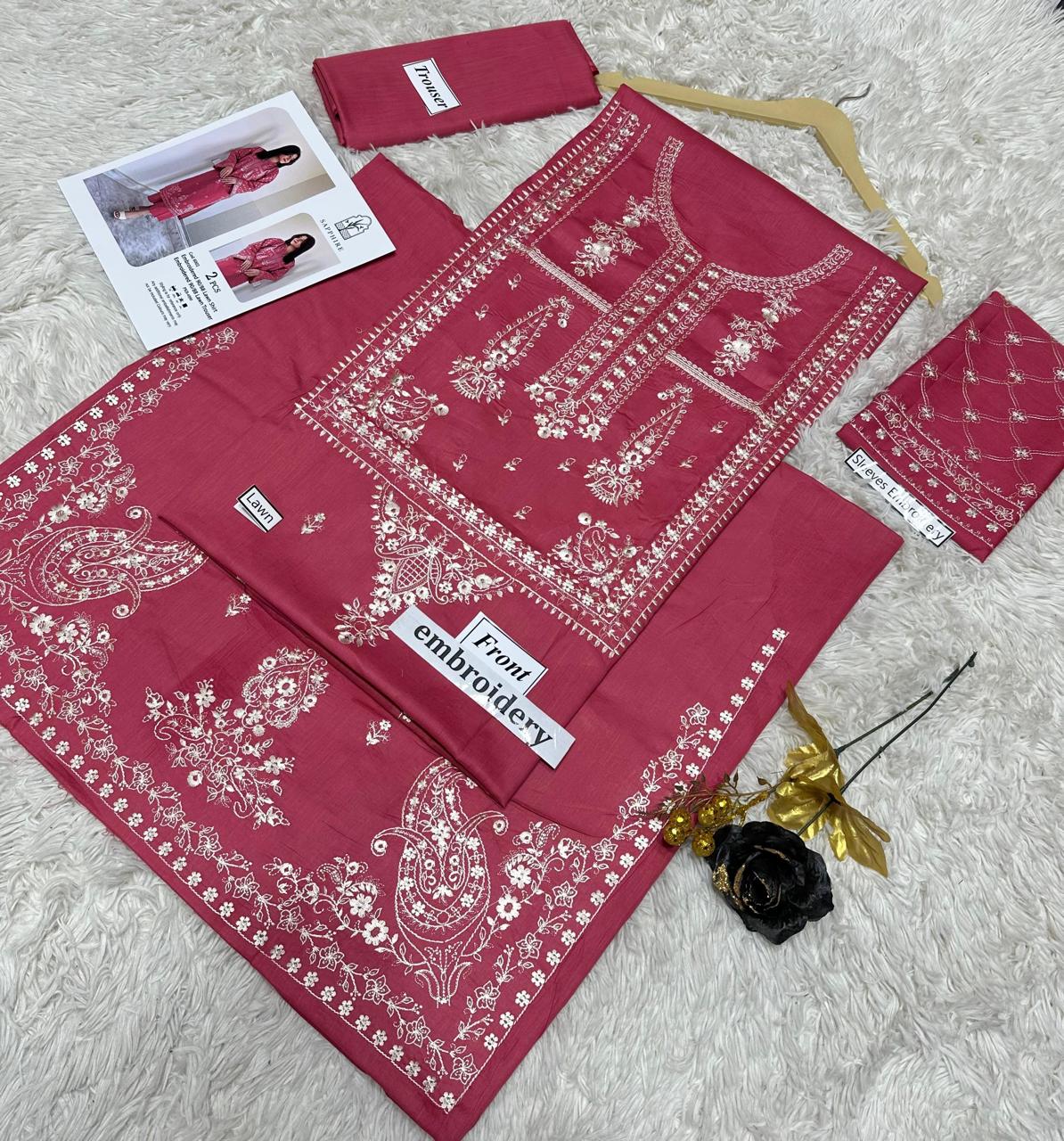 SAPPHIRE 2-Piece Embroidered Lawn Suit