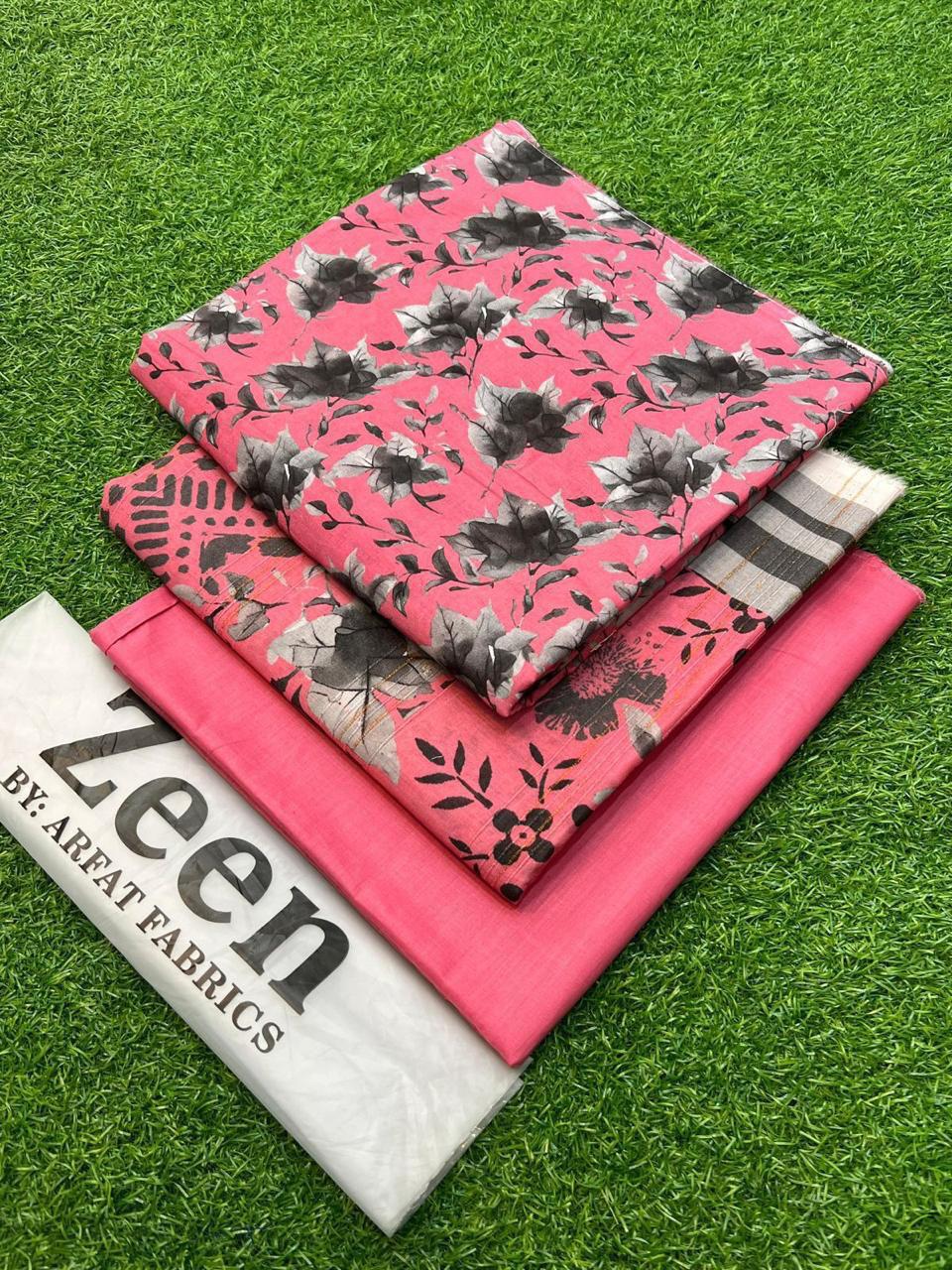 ZEEN Luxury 3-Piece Printed Lawn Suit - Premium Summer Collection