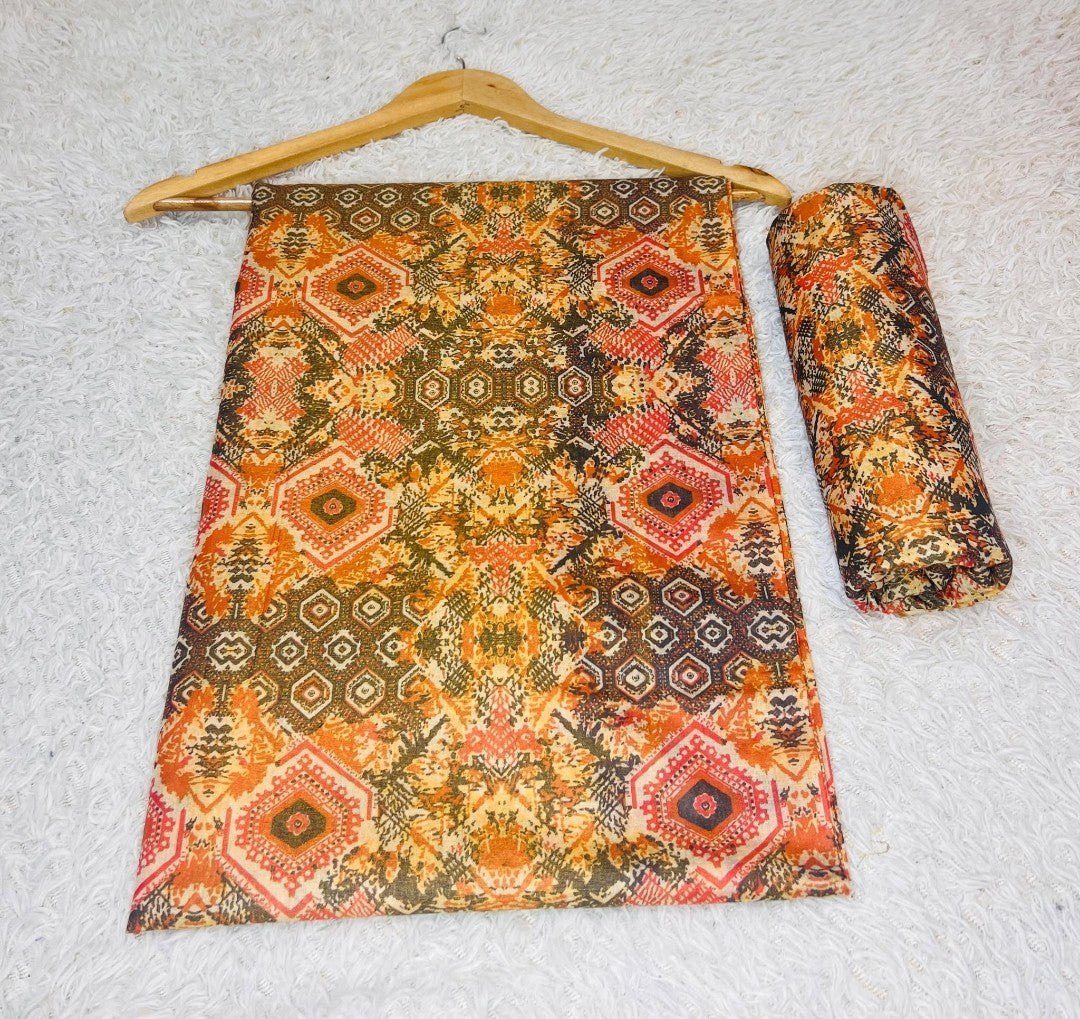 Chamki Printed Lawn 2Pcs Suit | Premium All-Over Printed Summer Lawn Shirt & Trouser | Lightweight Breathable Fabric